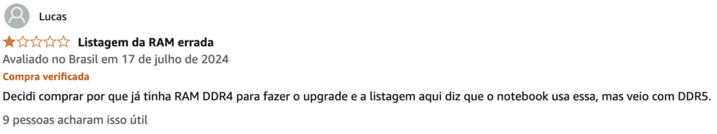 review negativo